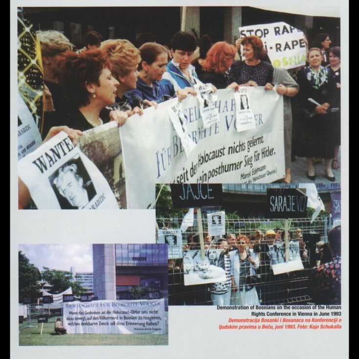Fotografije preuzete iz kataloga izložbe „Eine Stimme gegen das Versagen Europas in Bosnien“, izdavač GfbV
