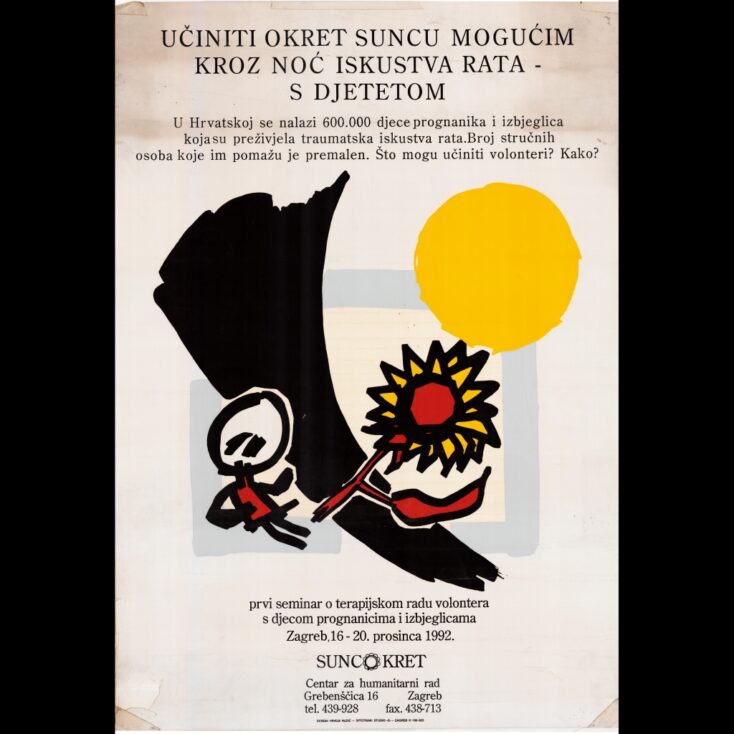 “Suncokret”, poster, 1992 (Personal archives Sanja Bezjak)